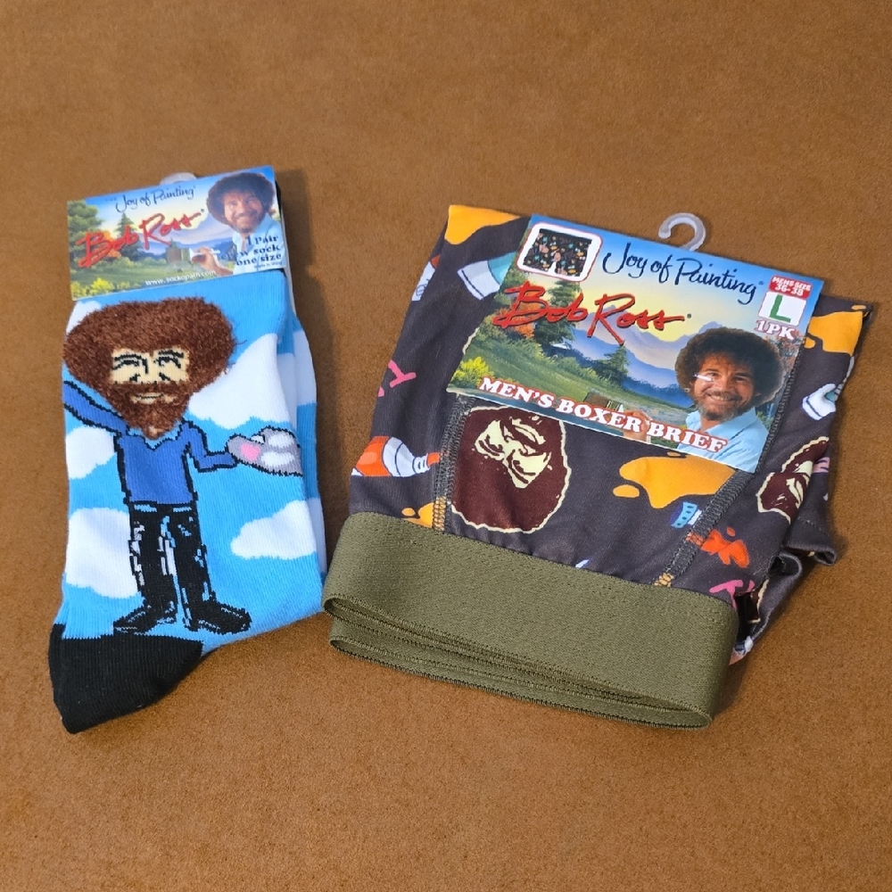 Men's Boxer Briefs & Socks Set - Brown & Blue